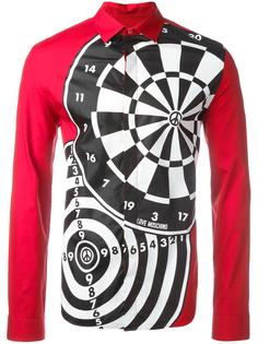 dartboard print shirt Love Moschino