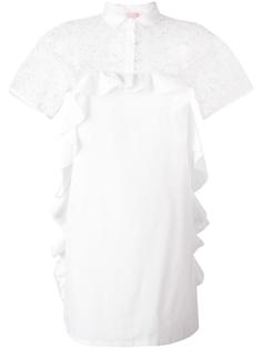 sheer panel shift dress Giamba