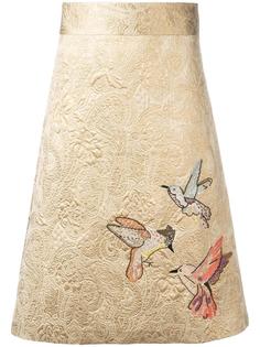 embroidered brocade skirt Red Valentino