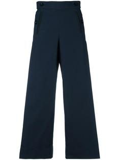 брюки с плиссированными вставками Sacai