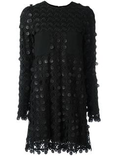 платье-шифт с узором из кружков Carven