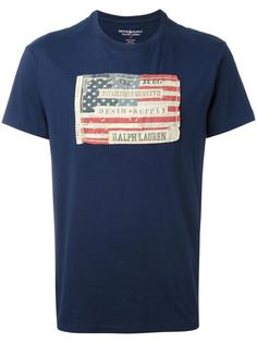 футболка с нашивкой в виде флага США Ralph Lauren