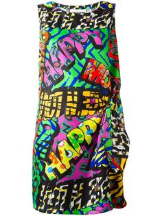 happy print dress Moschino