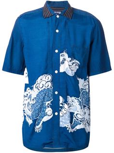 рубашка с принтом японского дракона Junya Watanabe Comme Des Garçons Man