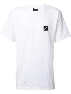 футболка с квадратной вышивкой Stussy