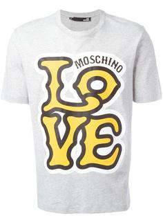 футболка с принтом-логотипом Love Moschino