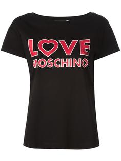 футболка с принтом-логотипом Love Moschino