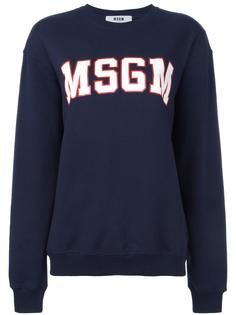 толстовка с принтом-логотипом MSGM