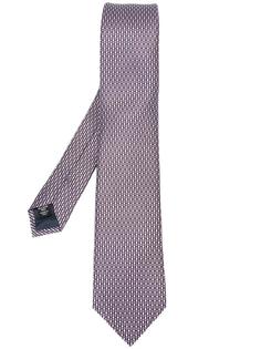 галстук с геометрическим узором Ermenegildo Zegna