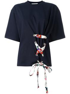 футболка со шнуровкой MSGM