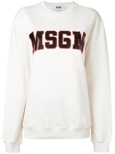 толстовка с принтом-логотипом MSGM