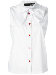 блузка с завязками на бант Love Moschino