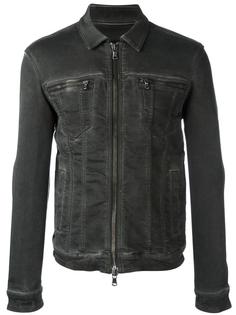 zip up denim jacket John Varvatos