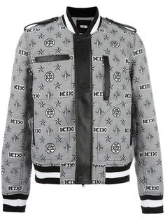 monogram print bomber jacket KTZ