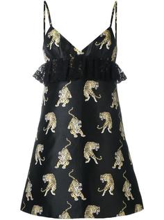 tiger jacquard dress Giamba