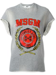 футболка с логотипом MSGM