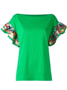 футболка с пышными рукавами Emilio Pucci