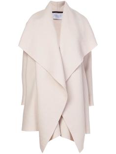 draped blanket coat  Harris Wharf London