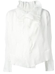 ruffle pleated blouse Issey Miyake