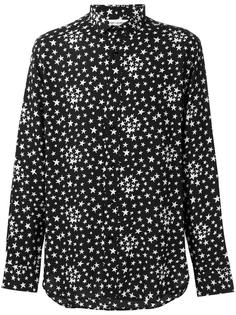 рубашка с рисунком из звезд Saint Laurent