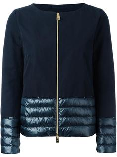 padded detail zipped jacket Herno