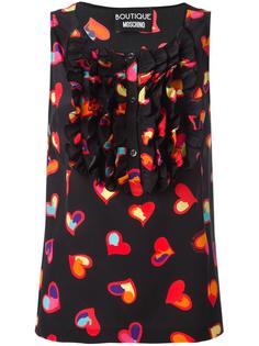 heart print top Boutique Moschino