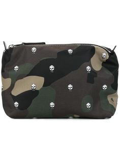 skull and camouflage clutch Alexander McQueen