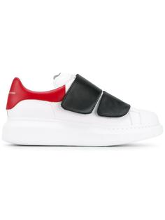 кожаные кеды с контрастными липучками Alexander McQueen