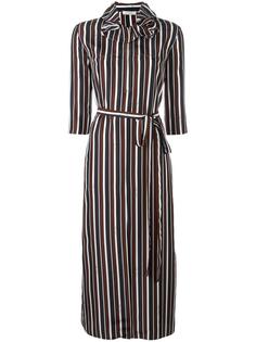 striped ruffle collar dress Nina Ricci