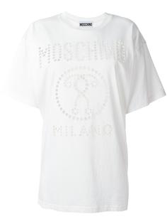 perforated logo T-shirt Moschino