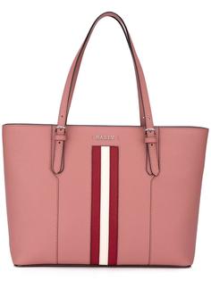 stripe detail tote Bally