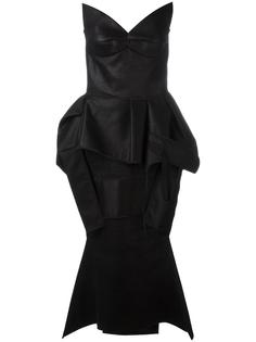 strapless peplum dress Maticevski