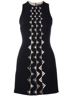 geometric embellishment fitted dress David Koma
