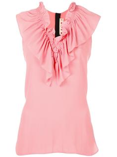 ruffle collar top Marni