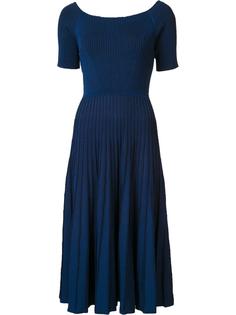 расклешенное платье в рубчик Jason Wu