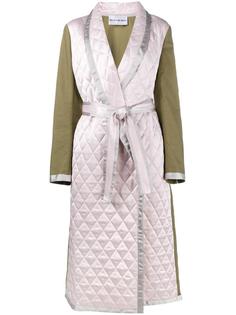 Quilted Cotton and Satin Coat  Walk Of Shame