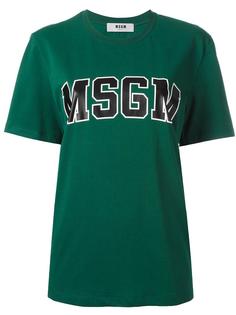 футболка с логотипом MSGM