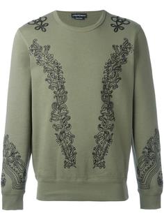 embroidered sweatshirt Alexander McQueen