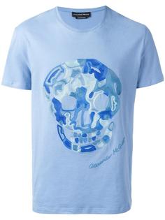 skull embroidered T-shirt Alexander McQueen