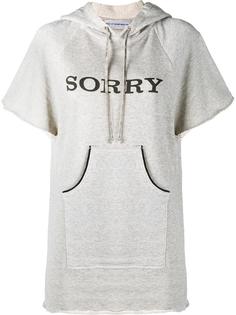 Sorry Hooded Sweatshirt with Short Sleeves Walk Of Shame