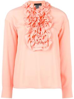 ruffled bib blouse Boutique Moschino