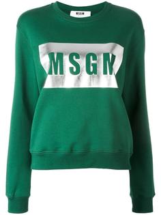 толстовка с принтом логотипа MSGM