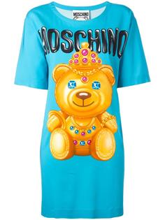 bear print T-shirt dress Moschino