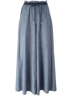 drawstring chambray trousers Sacai