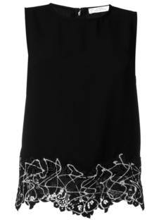 lace hem tank top  Versace Collection