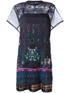 tribal lace dress Sacai
