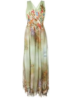 расклешенное вечернее платье Alberta Ferretti