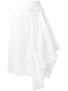 asymmetric pleated skirt Sacai