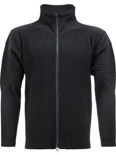 high neck ribbed jacket Homme Plissé Issey Miyake
