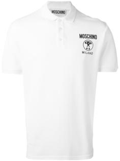 logo print polo shirt Moschino